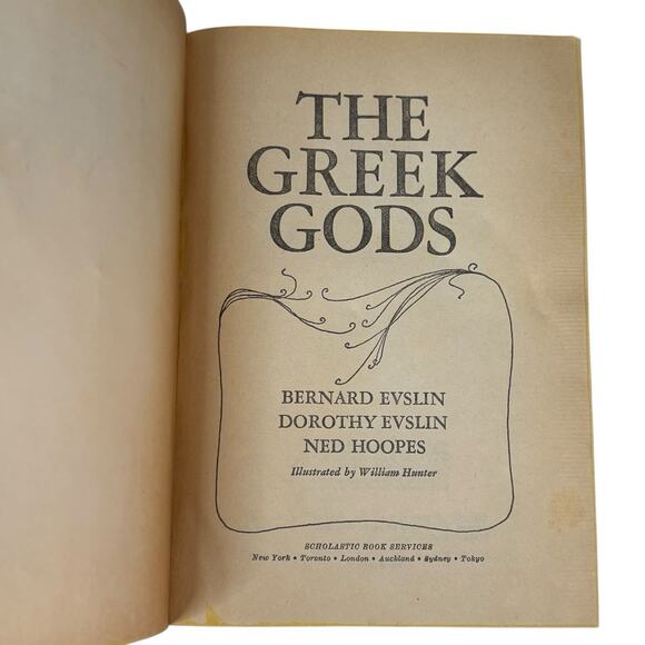 SET VTG 70s PB Books "The Greek Gods" "Heroes & Monsters" Evslin Evslin & Hoopes - Picture 8 of 16